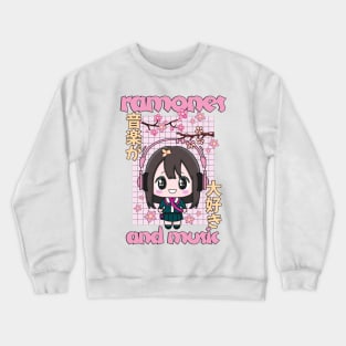 ramone anime and music Crewneck Sweatshirt